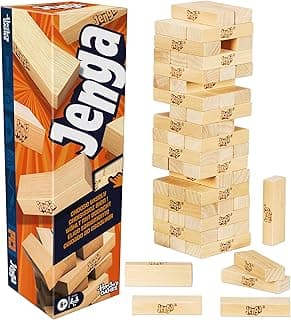 Official Hasbro Games Jenga Game | Digital Die for 6 More Ways to Play | Original Wood Block Game | Stacking Tower | Ages 6+ | 1+ Players |...
