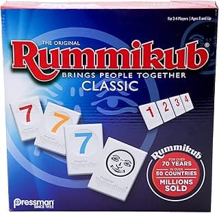 Pressman Rummikub - The Original Rummy Tile Game | Exciting Family Game of Strategy and Luck | Promotes STEM Skills | For Kids, Teens, Adul...